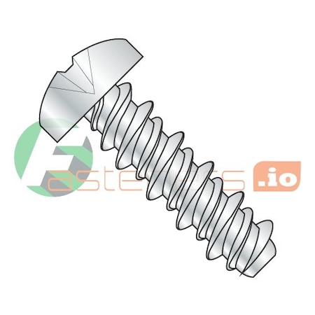 Newport Fasteners Self-Drilling Screw, 1/4" x 2 in, Zinc Plated Steel Pan Head Phillips Drive, 1000 PK 555887